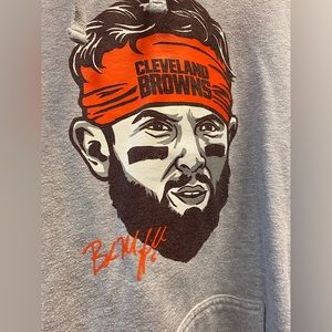 Baker Mayfield Cleveland Browns oversized hoodie pull over